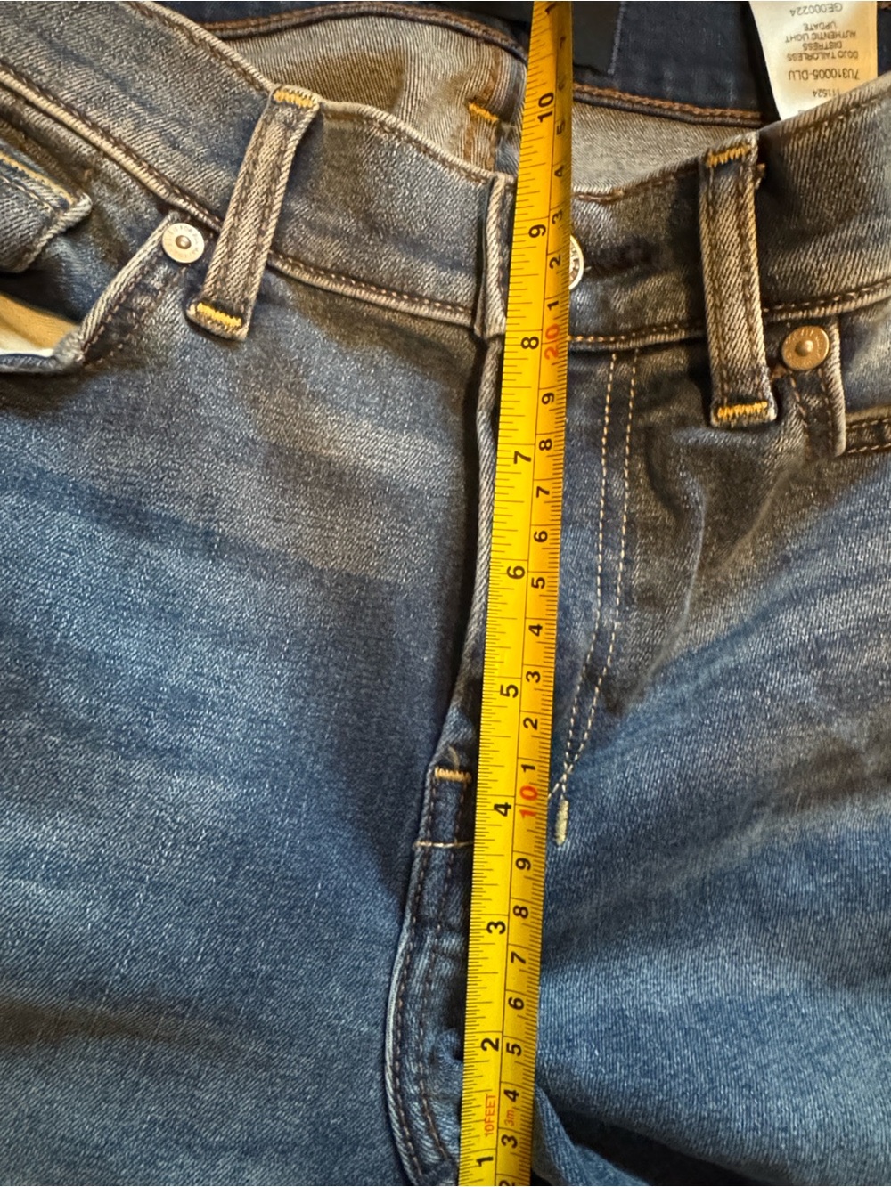 7 For All Man Kind DOJO Denim Jeans with Back Pocket Stitching - Picture 9 of 9